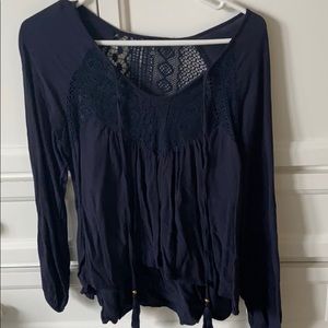 Navy blue top